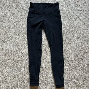 Athleta Black Criss Cross Chaturanga Legging Size S